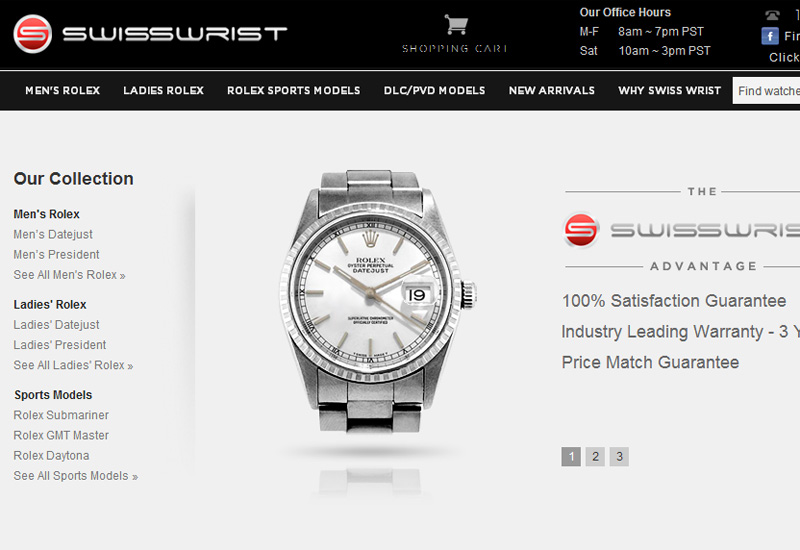 Swiss wrist website